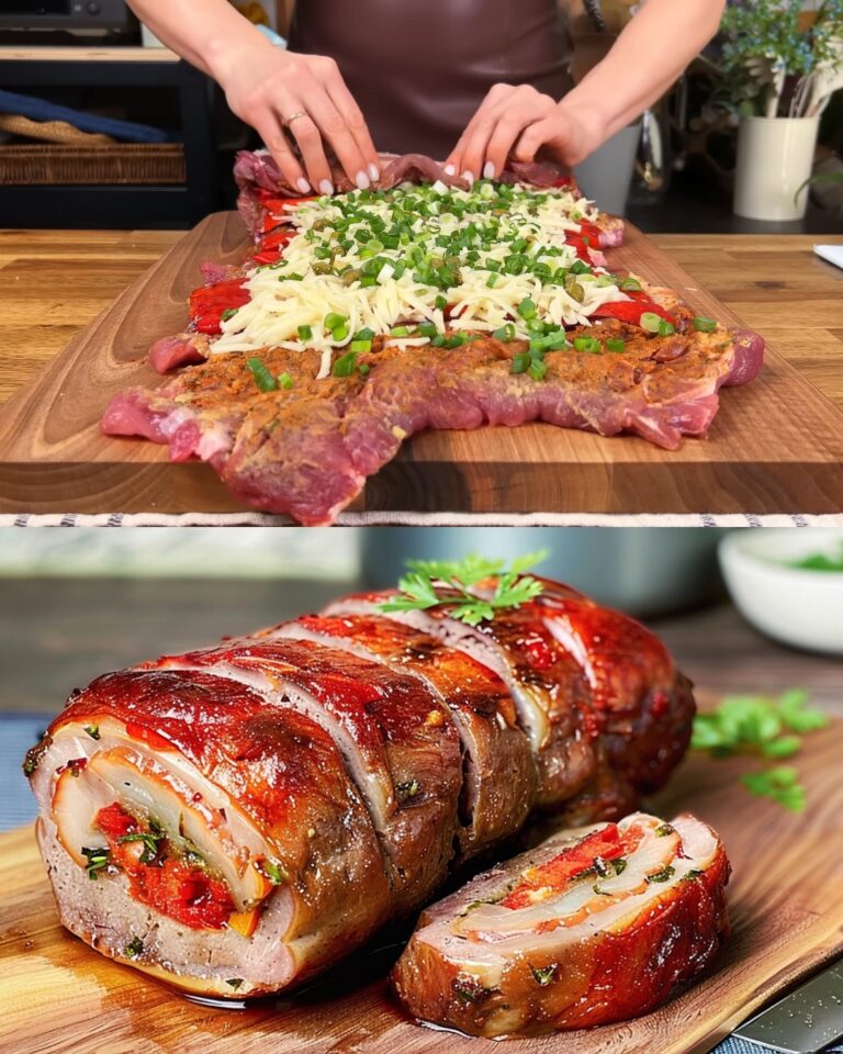 Ricetta del Polpettone Ripieno di Collo di Maiale