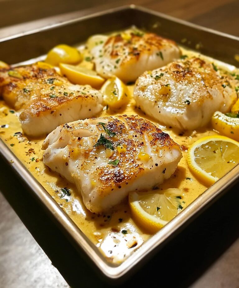Merluzzo al forno con senape e crema al limone
