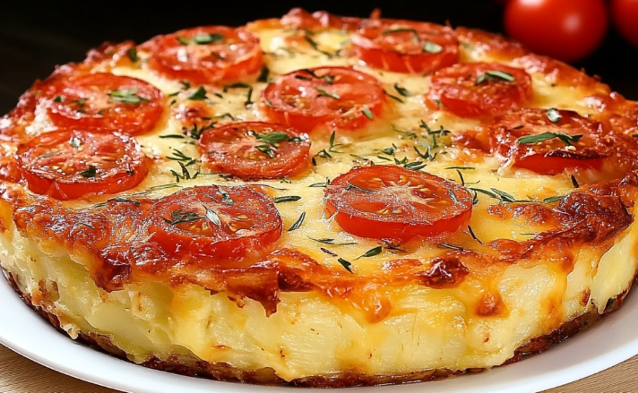 Casseruola di verdure e patate con formaggio