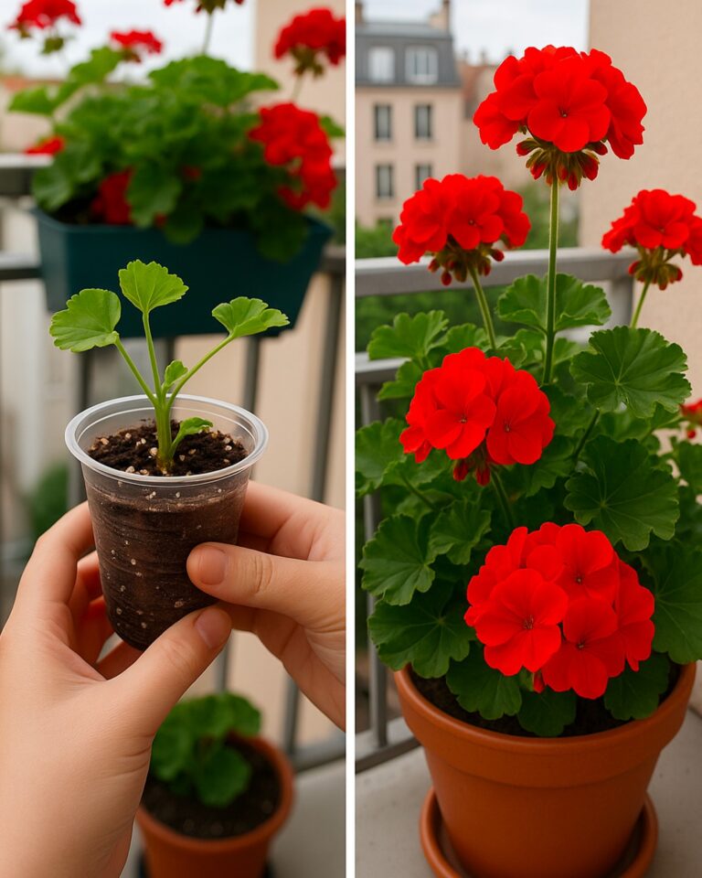 Geranio: il trucco per avere un numero infinito da uno stelo senza spendere un centesimo