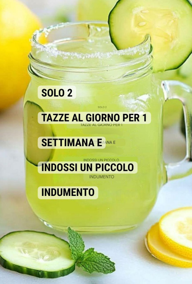Limonata fresca al cetriolo