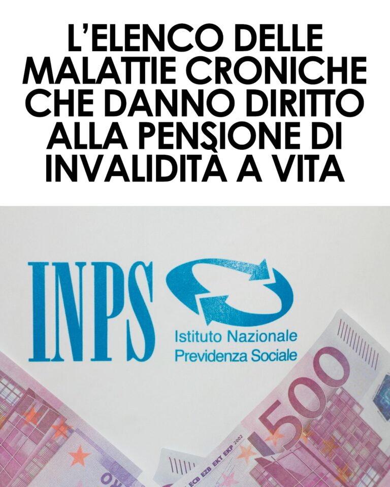 🩺 Malattie croniche che danno diritto alla pensione permanente in Italia