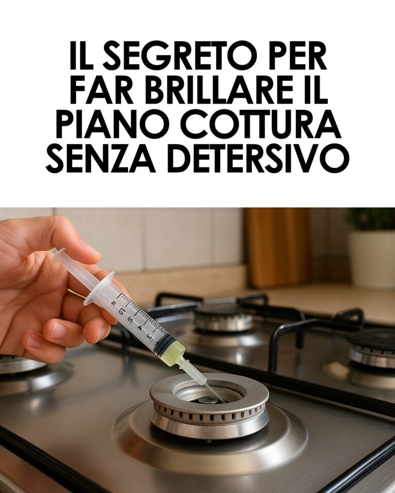 Come utilizzare una siringa usata per pulire il piano cottura: il trucco che non ti aspetti