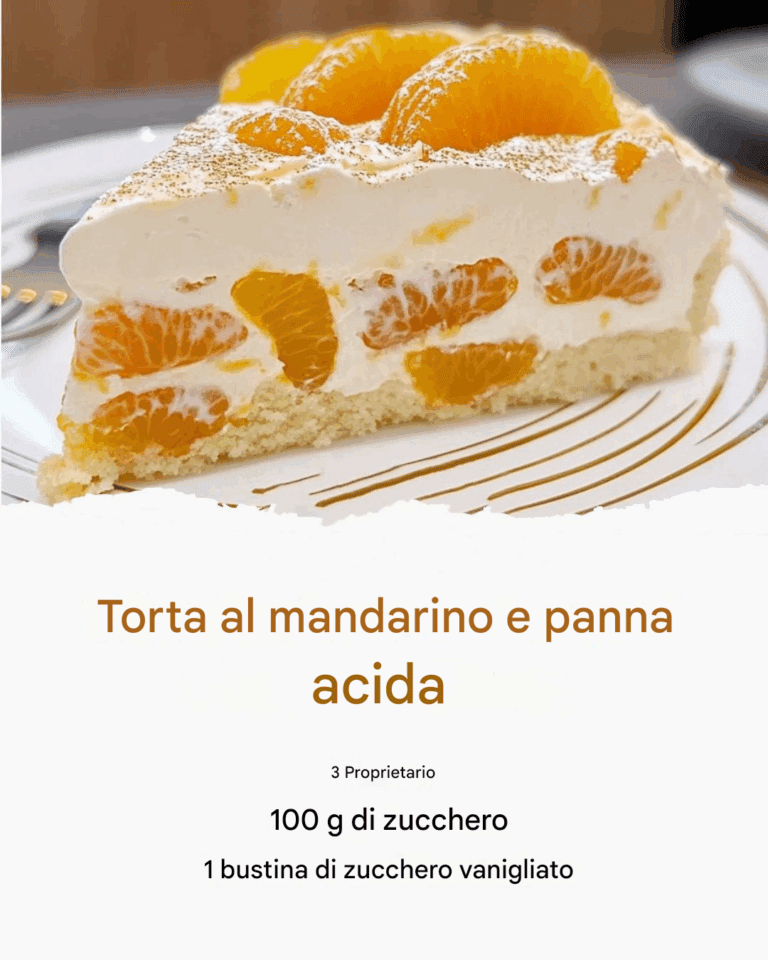Torta Crema di Mandarino: La Ricetta che Conquista Tutti al Primo Morso