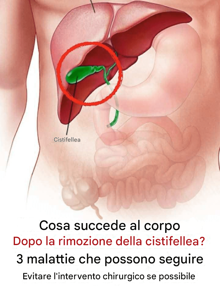 Rimozione della cistifellea: cosa succede dopo e 3 rischi a cui fare attenzione