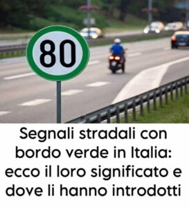 Segnali stradali con bordo verde in Italia: ecco il loro significato e dove li hanno introdotti