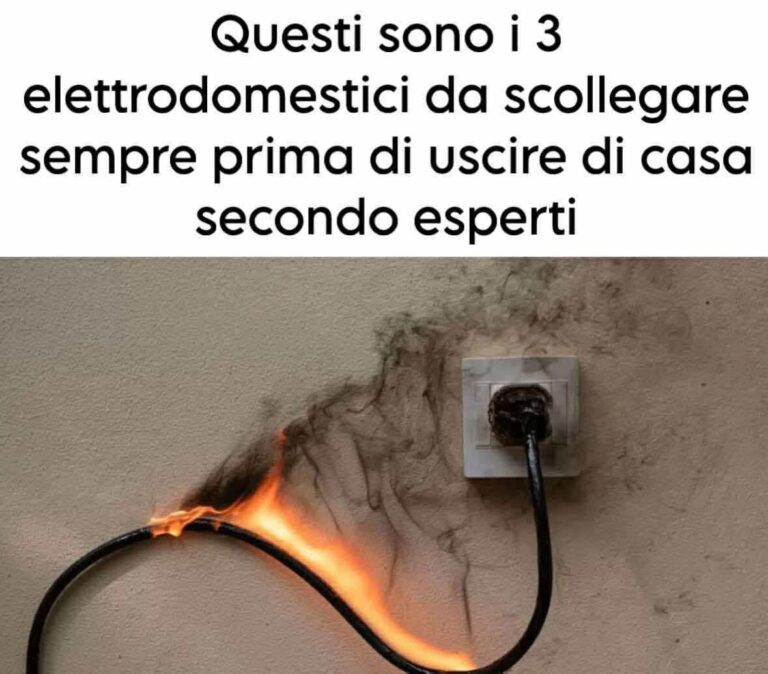 Questi sono i 3 elettrodomestici da scollegare sempre prima di uscire di casa secondo esperti