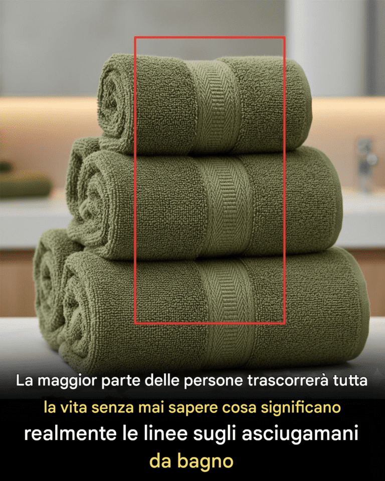 Ecco cosa significano realmente le linee sugli asciugamani da bagno