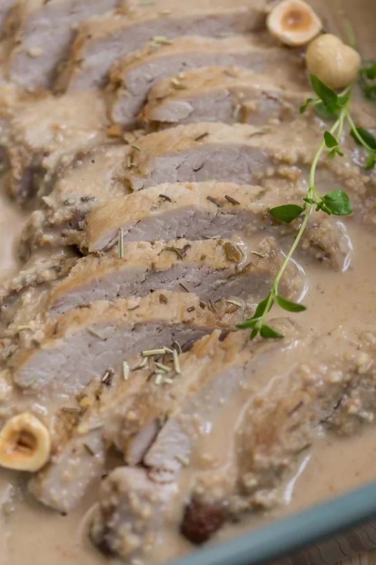 Arrosto di Filetto di Manzo con Salsa alle Nocciole