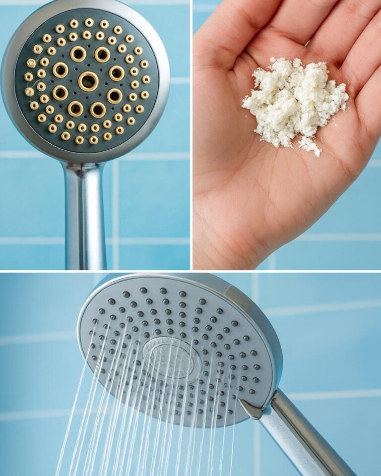 Il soffione della doccia è pieno di calcare? prova questo metodo naturale ed efficace