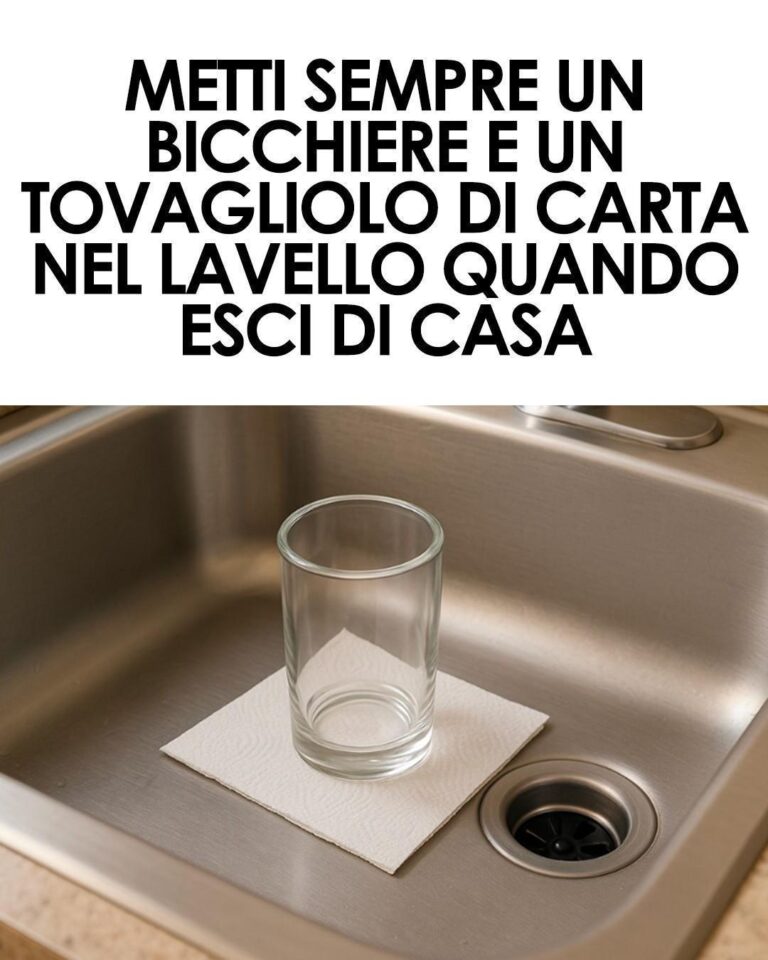 Il trucco del bicchiere nel lavandino: perché dovresti farlo prima di uscire di casa